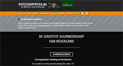 Desktop Screenshot of goedvuurwerk.nl