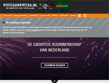 Tablet Screenshot of goedvuurwerk.nl